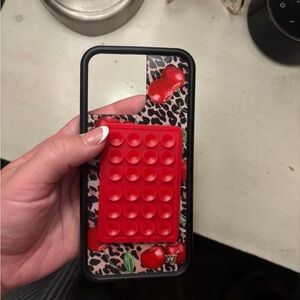 Cherry Pop Fidget Phone Case - Red